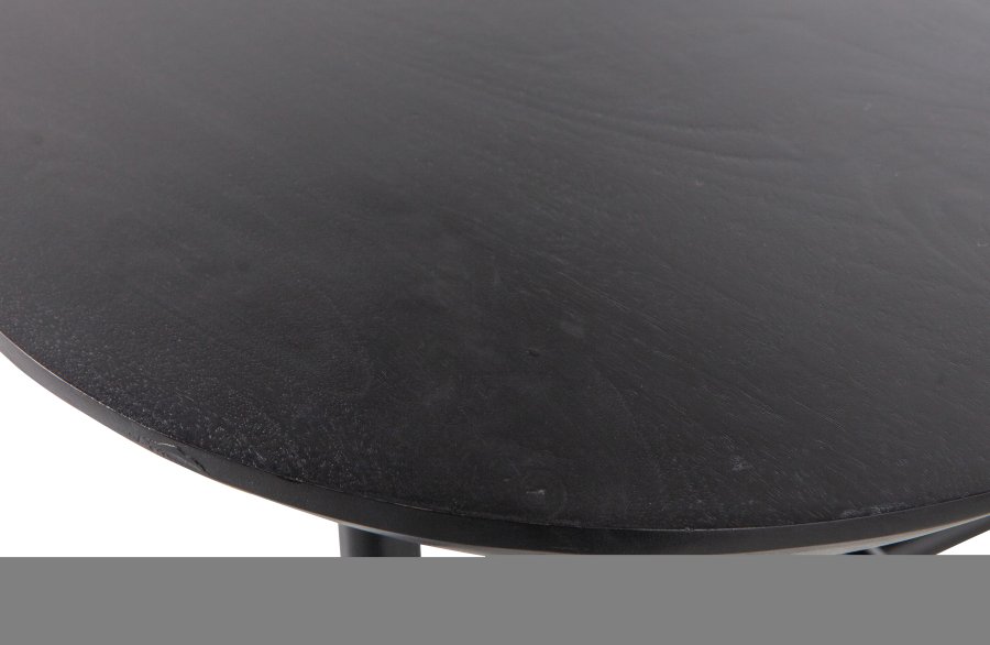 VTWONEN Elegance salongbord, rektangulrt - svart mangotre og metall (100x60)