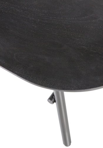 VTWONEN Elegance salongbord, rektangulrt - svart mangotre og metall (100x60)