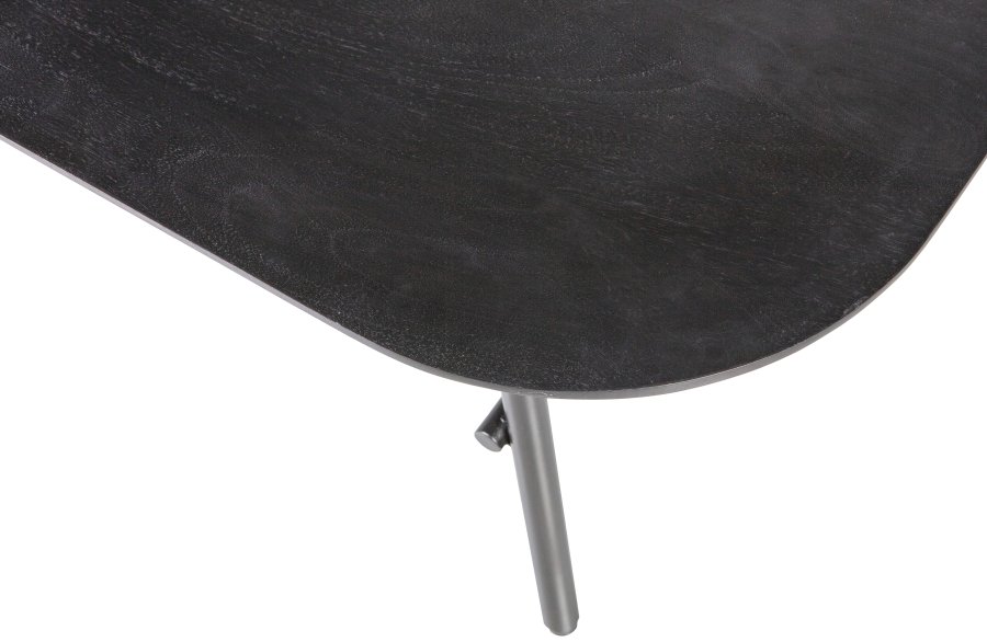 VTWONEN Elegance salongbord, rektangulrt - svart mangotre og metall (100x60)
