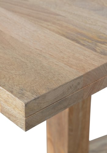 VTWONEN Dekk spisebord, rektangulrt - naturlig mangotre (200x90)