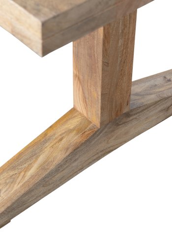 VTWONEN Dekk spisebord, rektangulrt - naturlig mangotre (200x90)