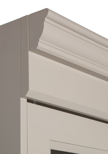 VTWONEN Chow vitrineskap, m. 4 drer og 3 hyller - glass og gr dakargrau furu