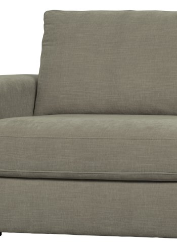 VTWONEN Familie 1-manns sofamodul, med armlener, venstre - varm gr polyester