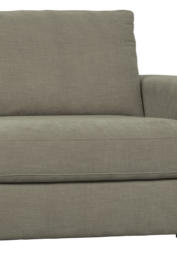 VTWONEN Familie 1-manns sofamodul, med armlener, hyre - varm gr polyester