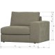 VTWONEN Familie 1-manns sofamodul, med armlener, hyre - varm gr polyester