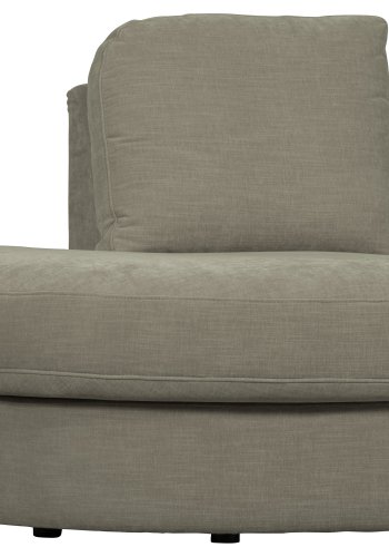 VTWONEN Familie 1-manns sofamodul, rundt hjrne, venstre - varm gr polyester