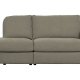 VTWONEN Familie 1-manns sofamodul, rundt hjrne, venstre - varm gr polyester