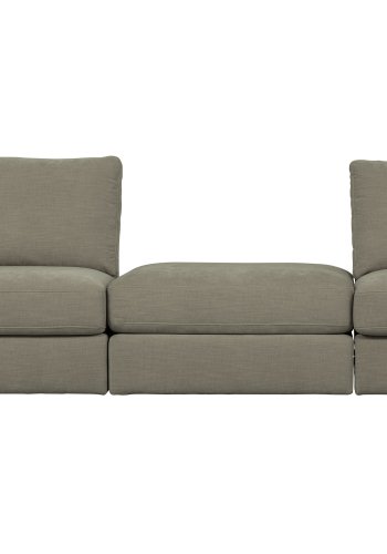 VTWONEN Familie 1-manns sofamodul, rundt hjrne, hyre - varm gr polyester