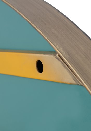 WOOOD Doutzen veggspeil, rundt - speilglass og gullstl (115)