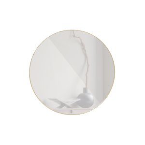 WOOOD Doutzen vgspejl, rund - spejlglas og guld stl (80)