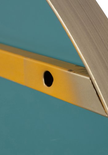 WOOOD Doutzen veggspeil, rundt - speilglass og gullstl (80)