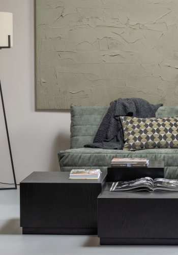 WOOOD EXCLUSIVE Pim sidebord - svart MDF (sett med 3)