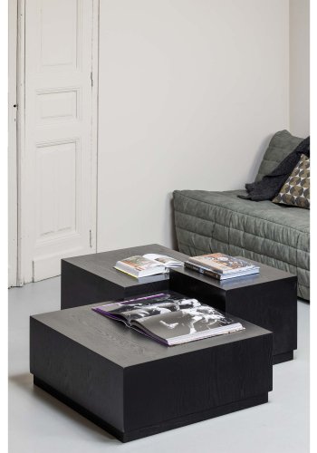 WOOOD EXCLUSIVE Pim sidebord - svart MDF (sett med 3)