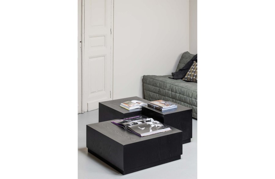 WOOOD EXCLUSIVE Pim sidebord - svart MDF (sett med 3)