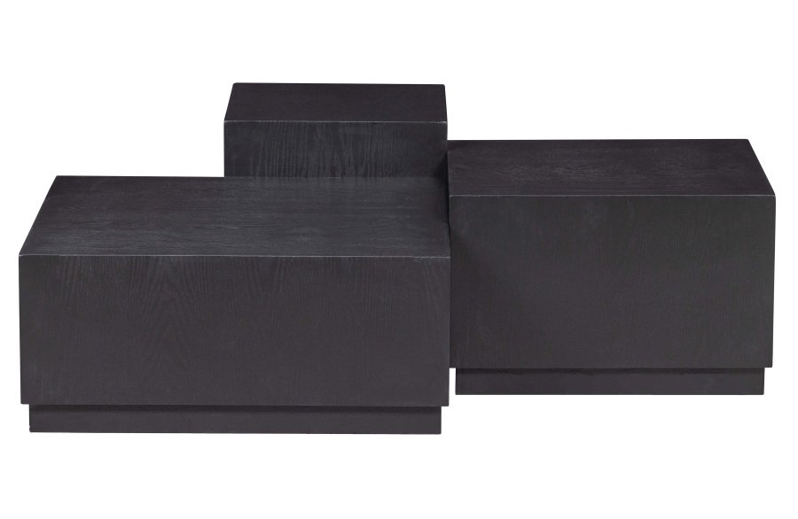 WOOOD EXCLUSIVE Pim sidebord - svart MDF (sett med 3)