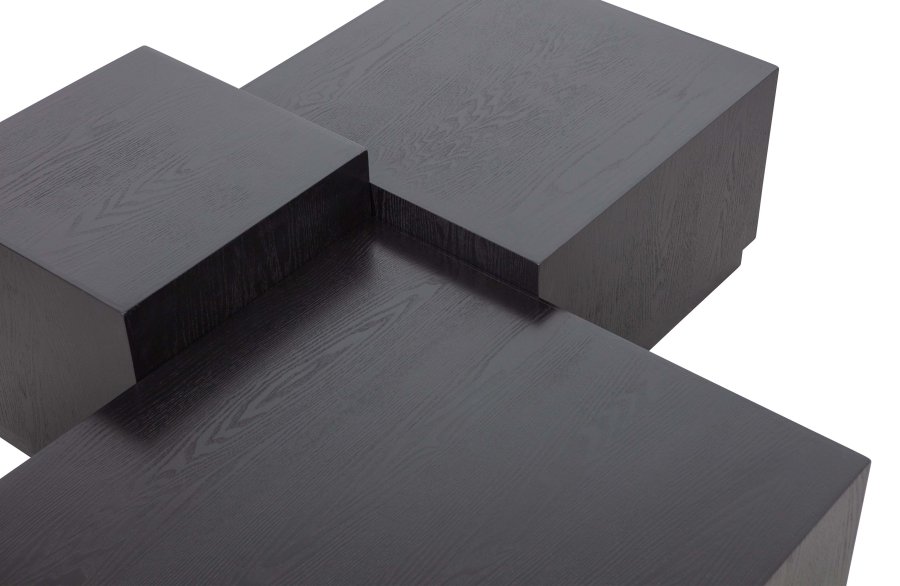 WOOOD EXCLUSIVE Pim sidebord - svart MDF (sett med 3)