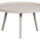 TRE Mesa sidebord L, rundt - beige MDF og furu (60)