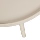 TRE Mesa sidebord L, rundt - beige MDF og furu (60)