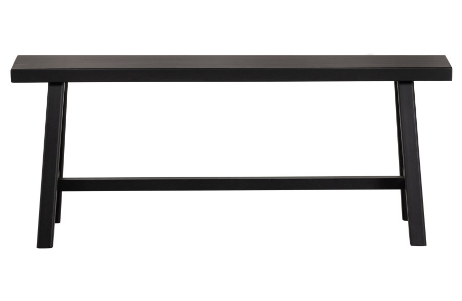WOOOD EXCLUSIVE Imme benk, rektangulr - svart furu (110x35)