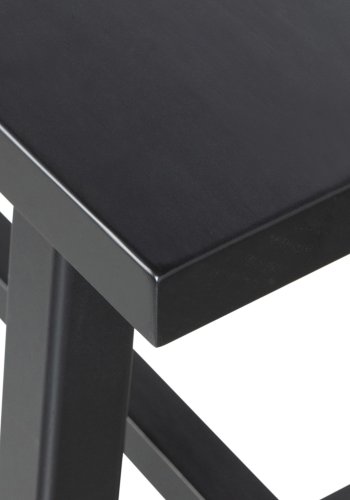 WOOOD EXCLUSIVE Imme benk, rektangulr - svart furu (110x35)