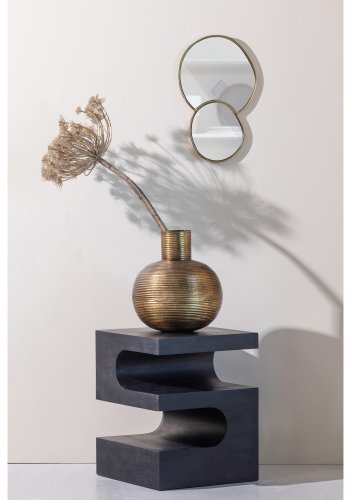 WOOOD EKSKLUSIVT Toma sidebord, firkantet - svart mangotre (40x40)