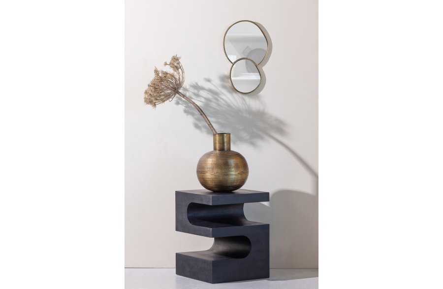 WOOOD EKSKLUSIVT Toma sidebord, firkantet - svart mangotre (40x40)