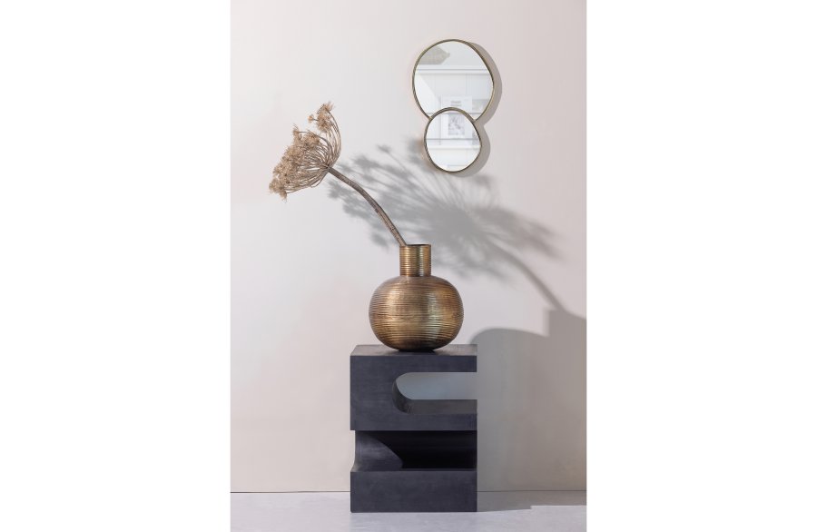 WOOOD EKSKLUSIVT Toma sidebord, firkantet - svart mangotre (40x40)