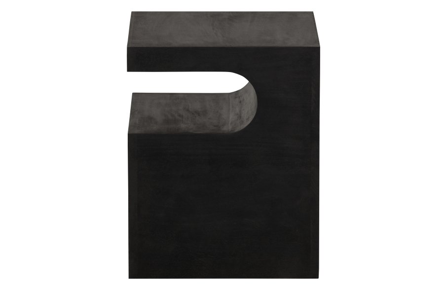 WOOOD EKSKLUSIVT Toma sidebord, firkantet - svart mangotre (40x40)