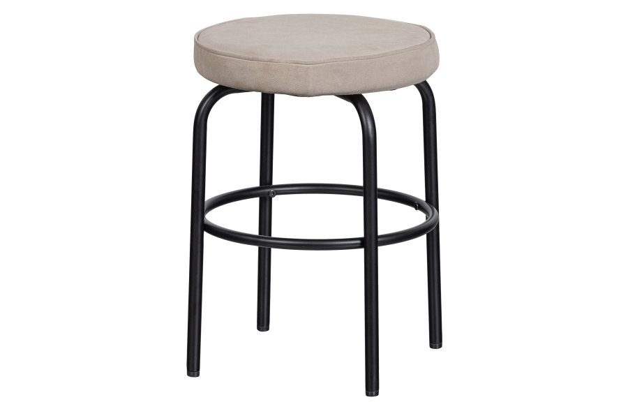 TRE EKSKLUSIVT Tris krakk, m. fotsttte - ekte mikrofiberskinn og svart metall (38)