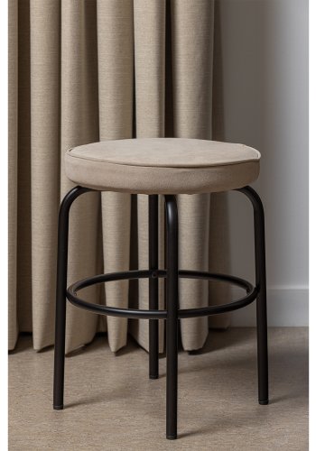 TRE EKSKLUSIVT Tris krakk, m. fotsttte - ekte mikrofiberskinn og svart metall (38)