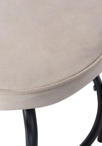 TRE EKSKLUSIVT Tris krakk, m. fotsttte - ekte mikrofiberskinn og svart metall (38)