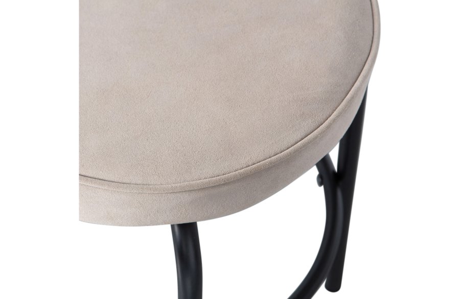 TRE EKSKLUSIVT Tris krakk, m. fotsttte - ekte mikrofiberskinn og svart metall (38)