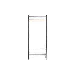 WOOOD Jovi tjstativ, m. 1 bjlestang i tr og 2 trdhylder - sort metal