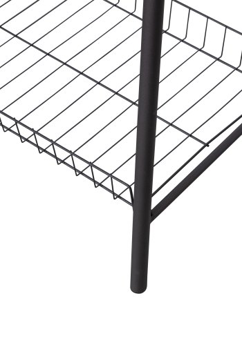 TRE Jovi klesstativ, m. 1 opphengsstang i tre og 2 trdhyller - svart metall