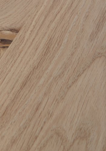 WOOOD Tablo spisebord, med organisk form, firkantet - naturlig eik og sort stl (130x130)