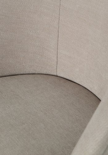 WOOOD Vogue lenestol - ekte polyester/viscose stoff og svart metall