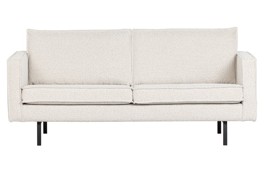 WOOOD Rodeo 2,5 pers. sofa - naturlig bouclé polyester og metall
