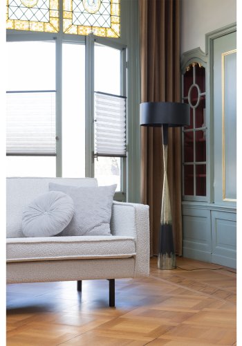 WOOOD Rodeo 2,5 pers. sofa - naturlig bouclé polyester og metall