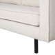 WOOOD Rodeo 2,5 pers. sofa - naturlig bouclé polyester og metall