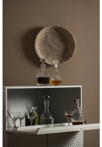 WOOOD Carved barskab, m. 3 lger og 2 hylder - tgegr mangotr og fyrretr