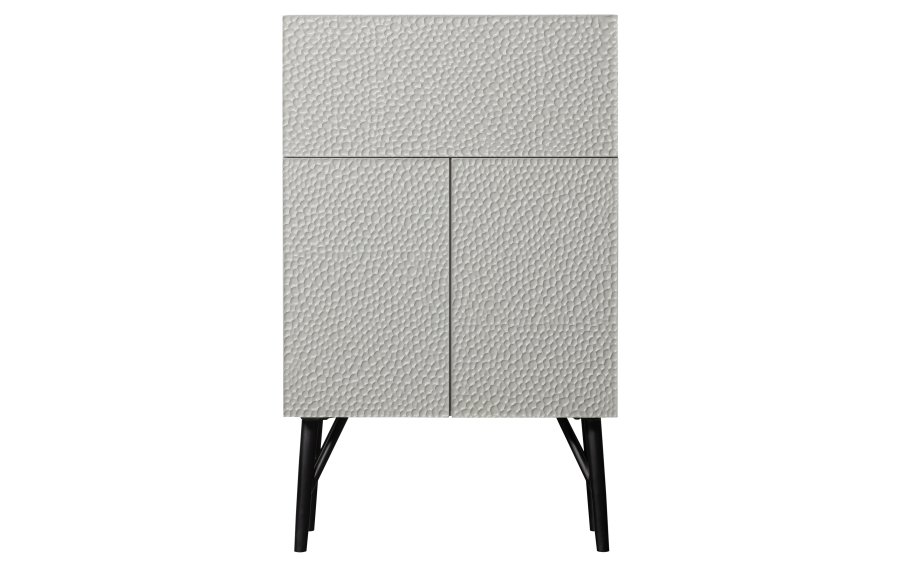 WOOOD Carved barskab, m. 3 lger og 2 hylder - tgegr mangotr og fyrretr