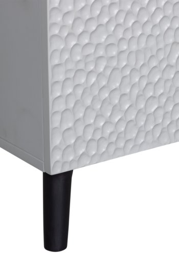 WOOOD Carved barskab, m. 3 lger og 2 hylder - tgegr mangotr og fyrretr