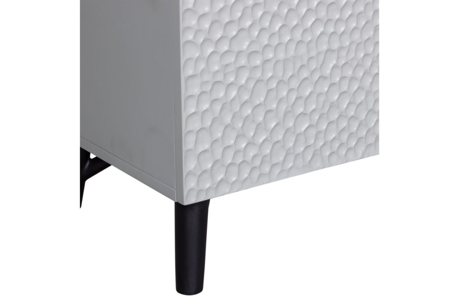 WOOOD Carved barskab, m. 3 lger og 2 hylder - tgegr mangotr og fyrretr