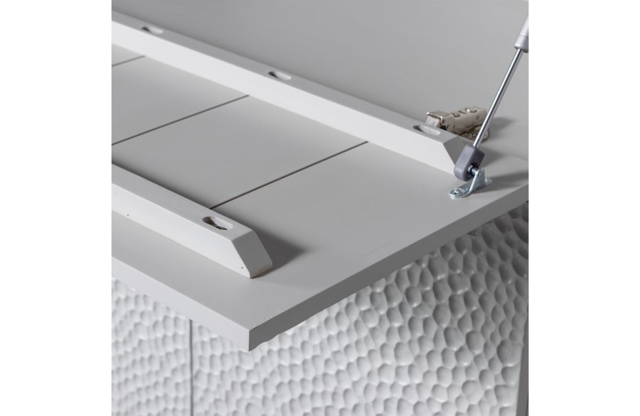 WOOOD Carved barskab, m. 3 lger og 2 hylder - tgegr mangotr og fyrretr