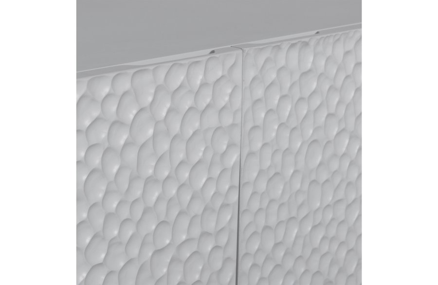 WOOOD Carved reol, m. 2 lger og 6 hylder - tgegr mangotr og fyrretr(H:200cm x90cm x 37cm)