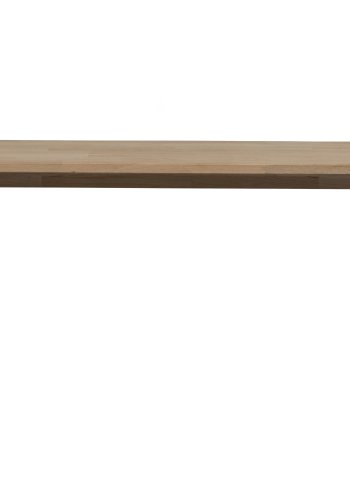 WOOOD Tablo spisebenk, rektangulr - naturlig eik og metall Utrecht-ben (160x35)