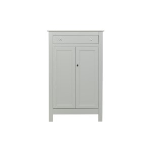 WOOOD Eva skp, m. 2 luckor, 1 lda och 2 hyllplan - dimmig gr furu