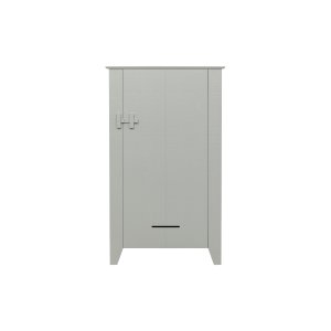 WOOOD Gus lantbruk, m. 1 dörr och 3 hyllplan - dimmig ljusgr furu