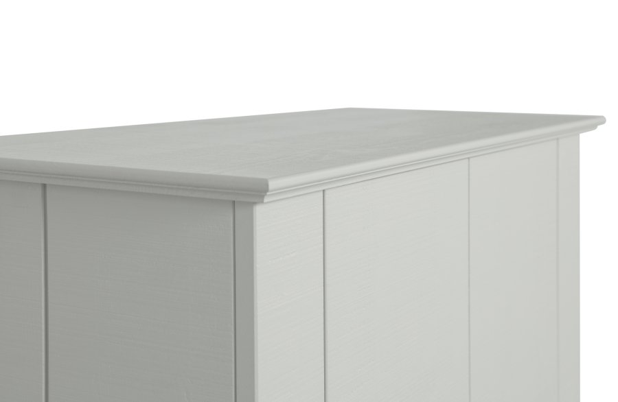 WOOOD Gus grdsdrift, m. 1 dr og 3 hyller - tkete lys gr furu