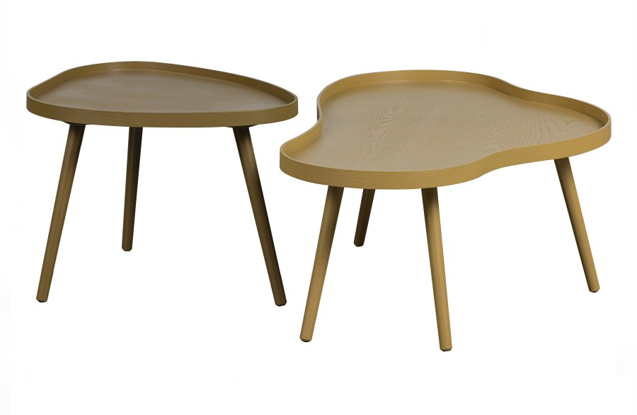 WOOOD Mae sidebord, avlangt, kologisk - alpakka MDF og furu (100x58)